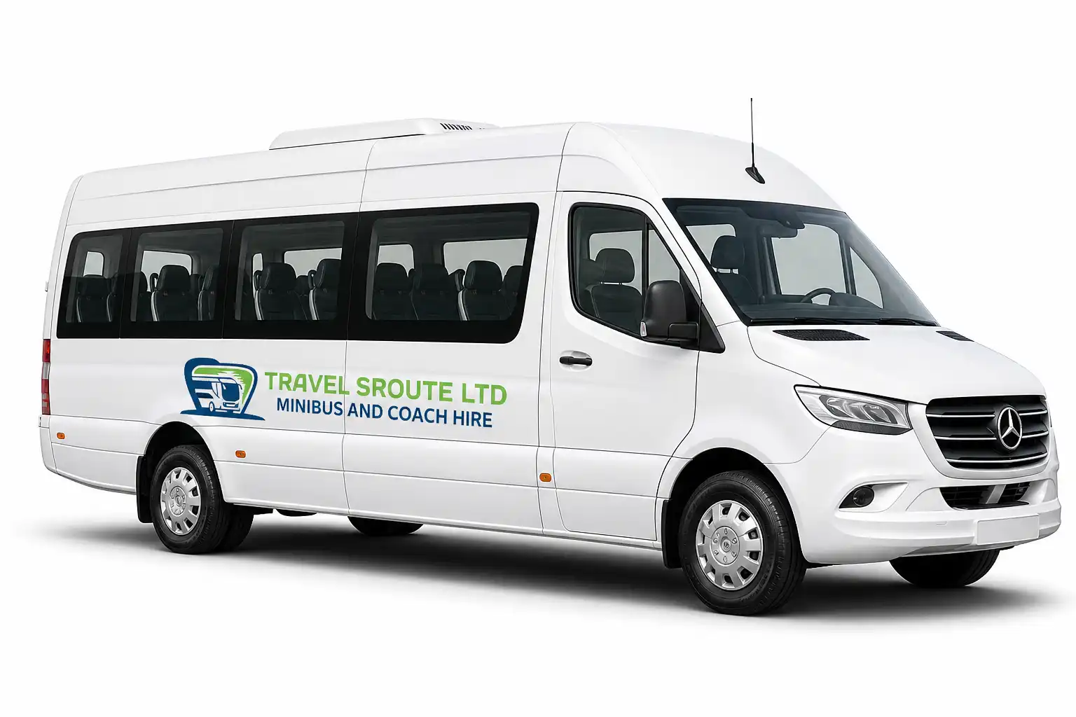 Representative minibus for group transport in Clydebank